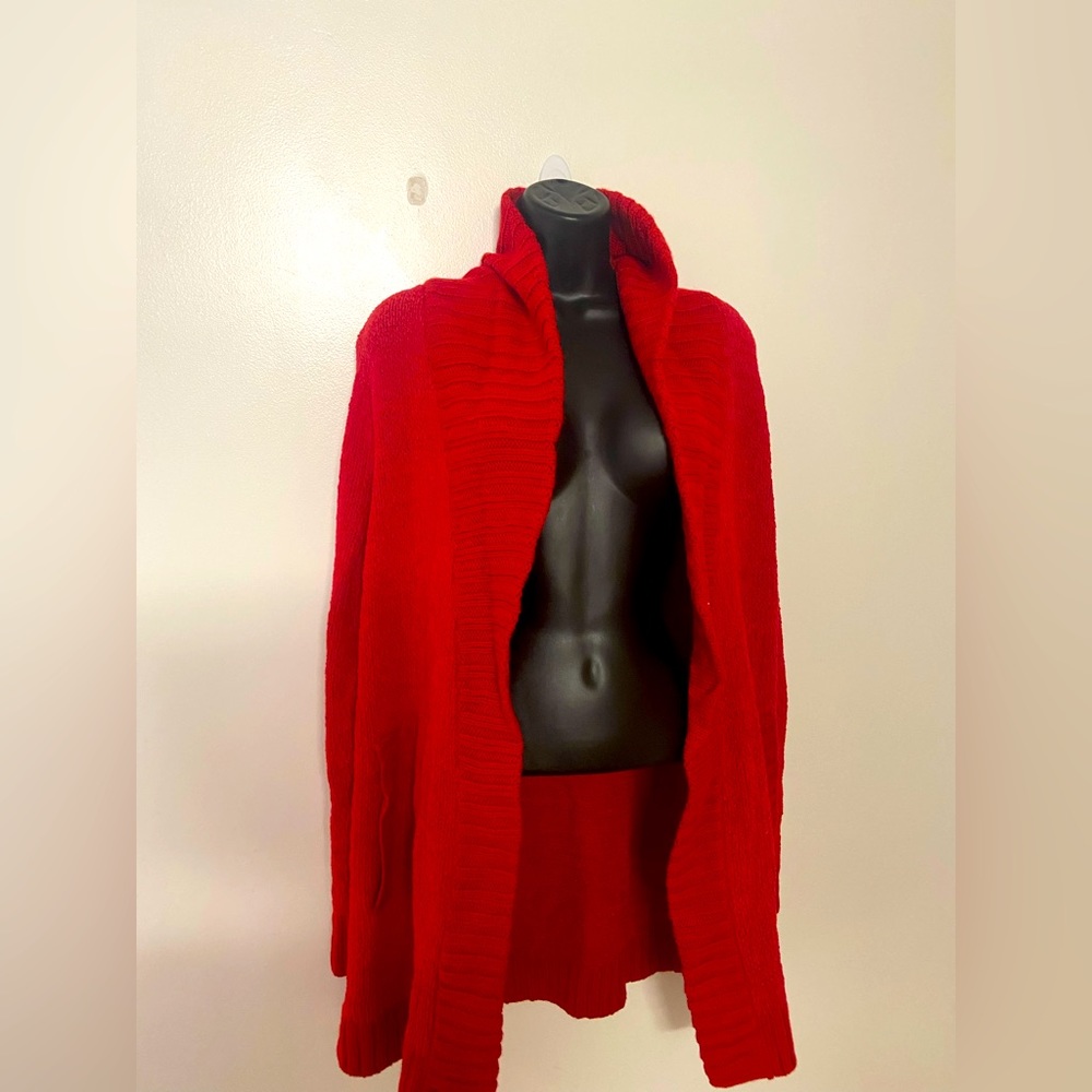 Red Eddie Bauer Sweater Cardigan Loungewear (Women’s Large)